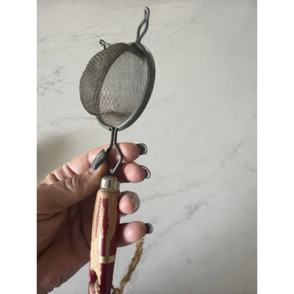 Lot 3 Scoop Spoon Strainer‎ HYGIA Germany Primitive Rustic Farmhouse VTG